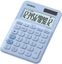 Casio MS 20 UC stolní kalkulačka displej 12 míst sv.modrá