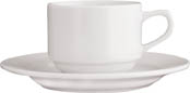 Porcelánový šálek s podšálkem - podšálek / prům.15,5 cm